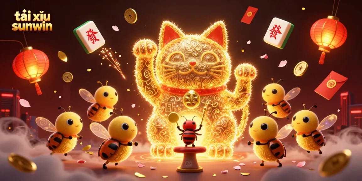 Immerse in tài xỉu sunwin gameplay with vibrant firefly-themed casino art showcasing luck.