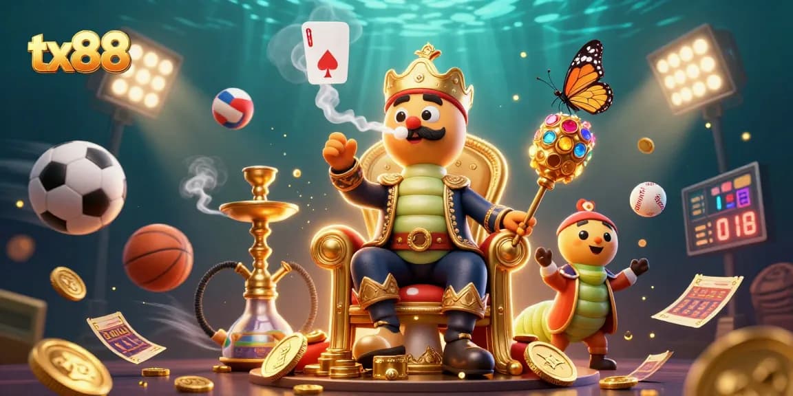 Engage with tx88 excitement while enjoying 3D sports matches and casino moments in a vibrant scene.