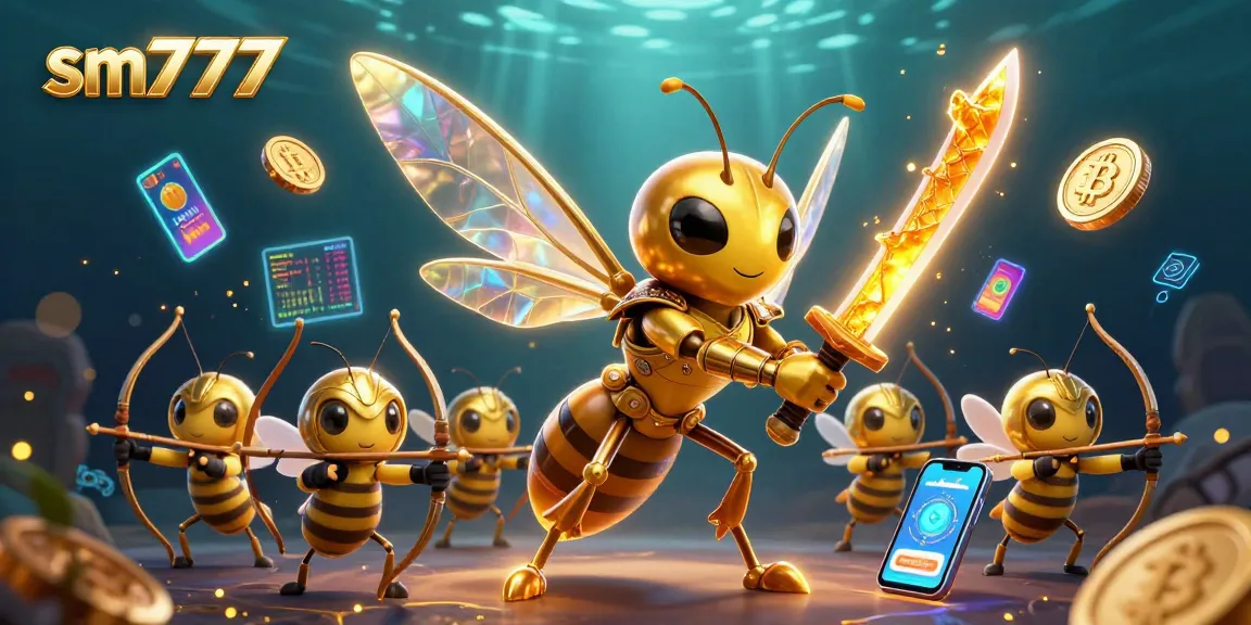 Play engaging games at sm777 with a vibrant, high-energy digital illustration of casino elements.