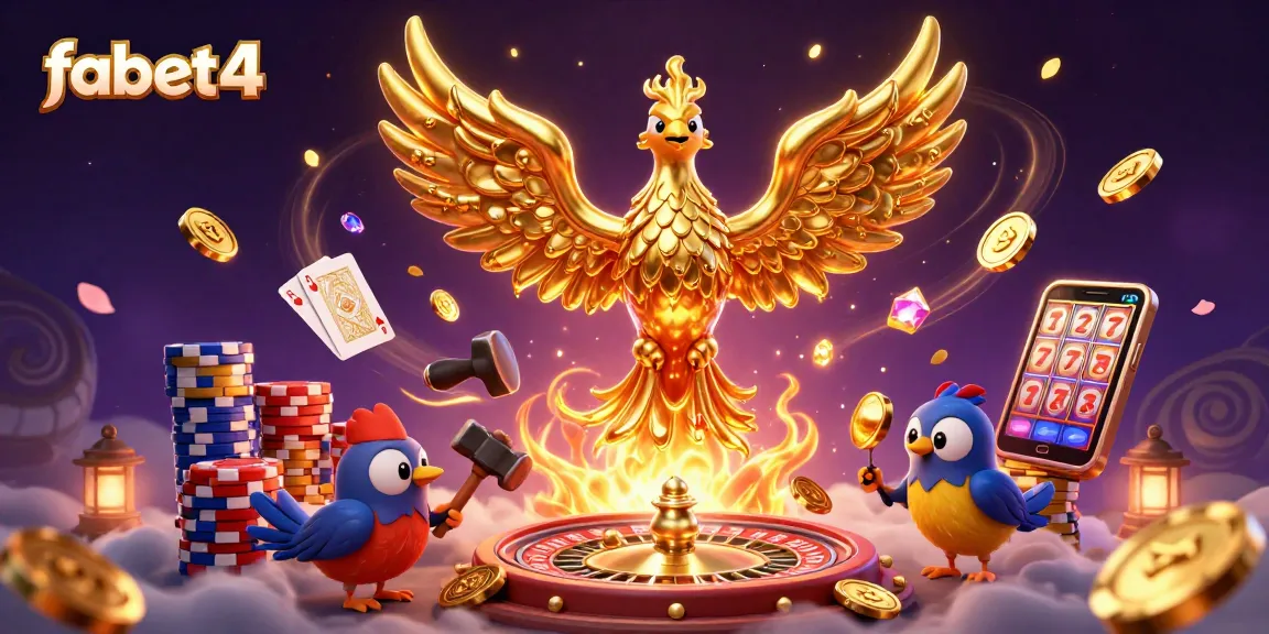 Engage with thrilling moments at fabet4 with golden phoenixes and dynamic casino elements.
