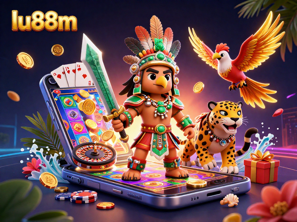 Experience thrilling gaming with lu88m as Aztec warriors and slot elements collide.