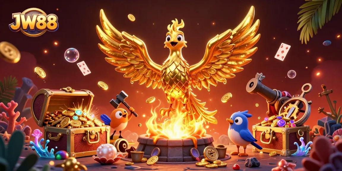 Experience thrilling gameplay at JW88 while uncovering treasures in an adventurous casino scene.