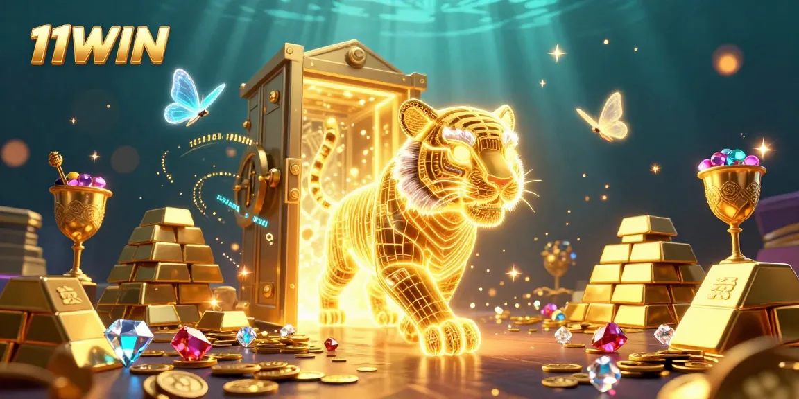 Experience thrilling wins with 11WIN in a vibrant digital casino filled with treasures and energy.