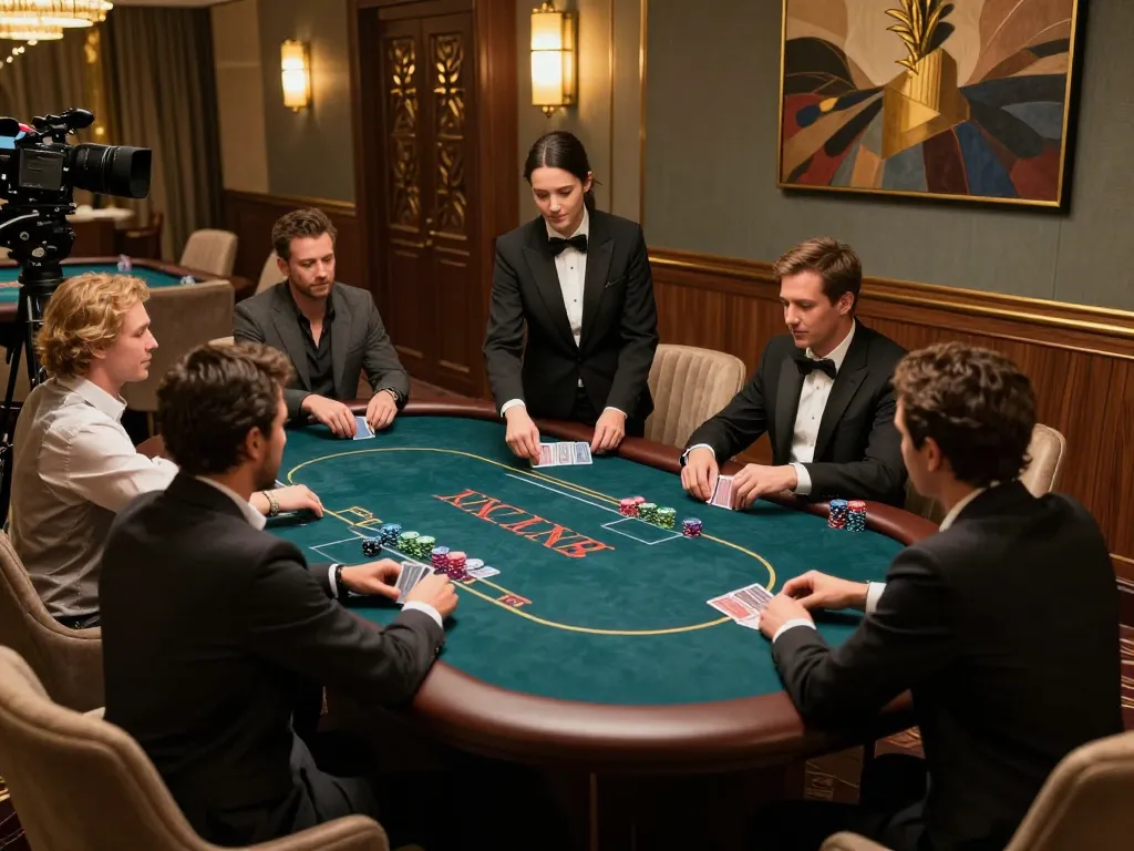 Players engaged in an SC 88 high-stakes poker game in an elegant casino setting.
