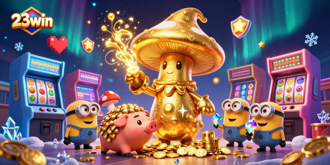 Spin to win with 23win—engage in magical jackpots with vibrant 3D casino graphics.