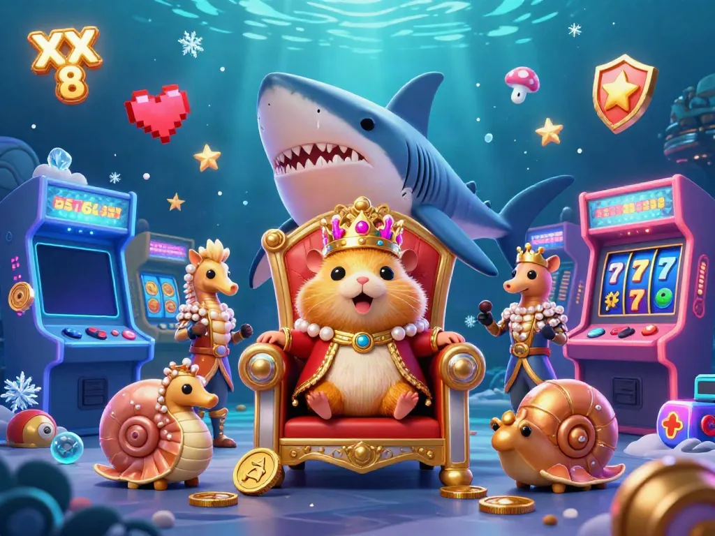 Experience the excitement of XX 8 with the golden hamster king and thrilling casino elements.