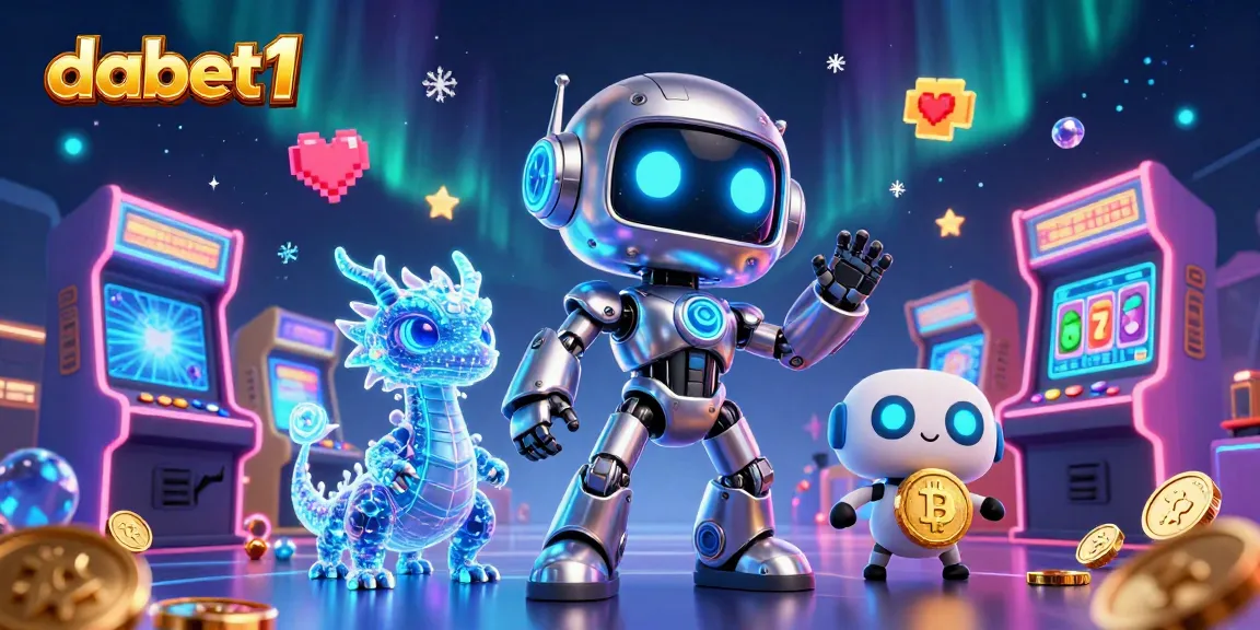 Engage in thrilling gaming experiences at dabet1 with a vibrant casino scene full of 3D characters.