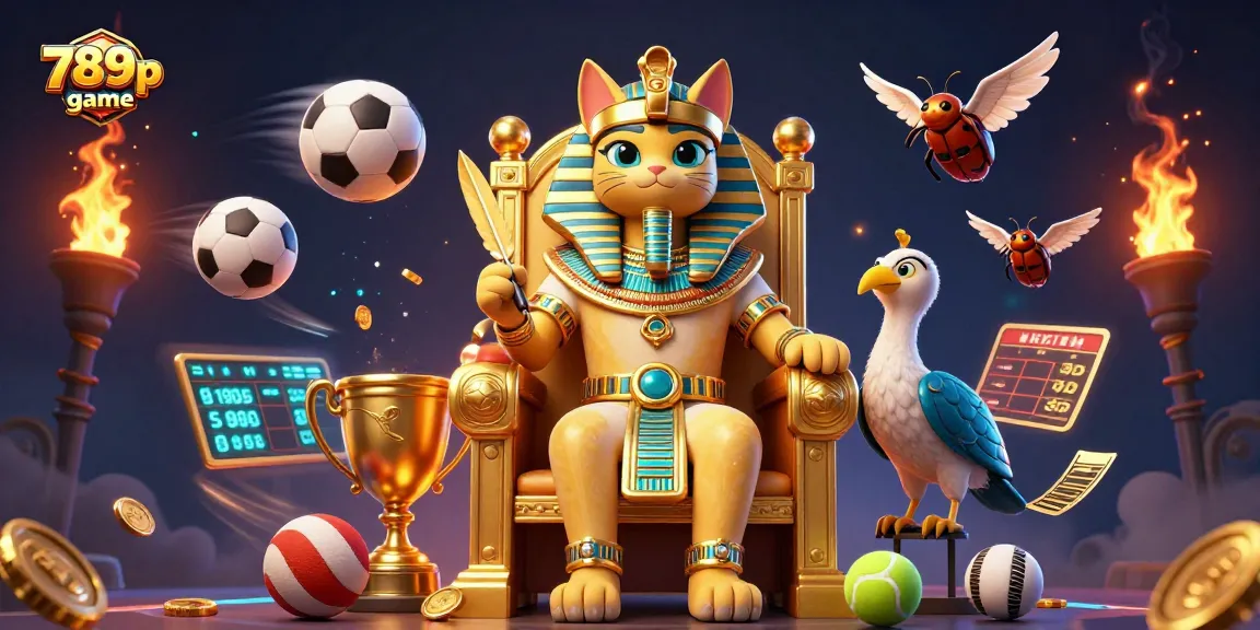 Engage with 789p game in a vibrant, action-packed 3D casino illustration.