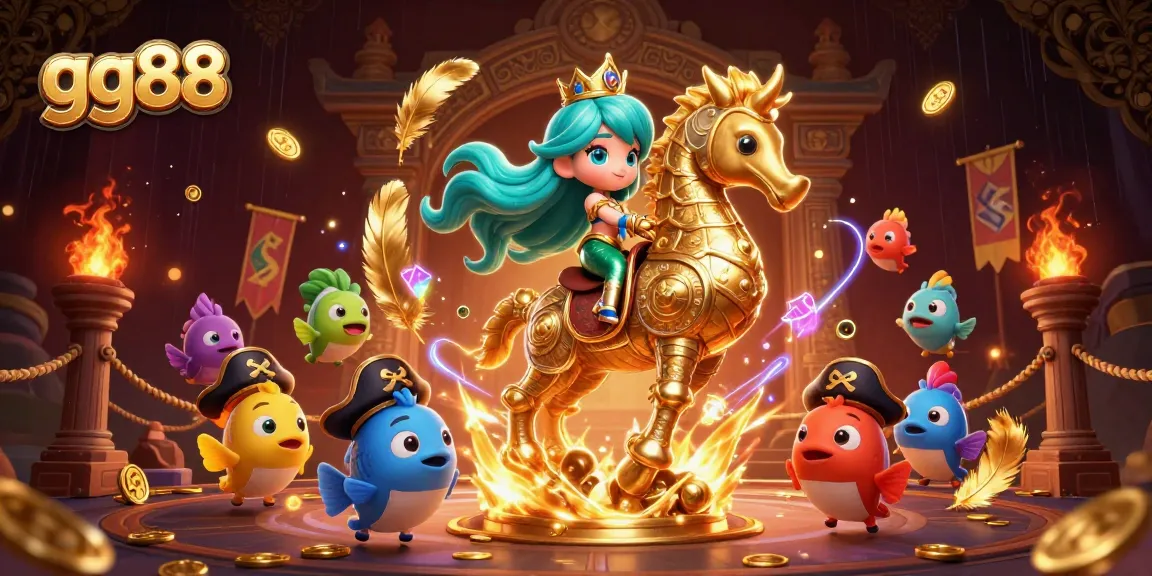 Experience thrilling adventures at gg88 with a magical mermaid princess in a vibrant underwater casino.