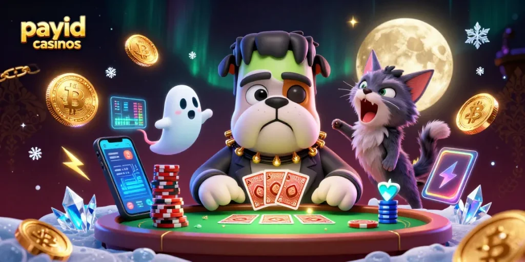 Play at payid casinos with a Frankenstein bulldog dealer and whimsical characters to enhance your gaming experience.