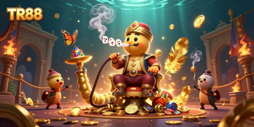 Experience TR88's dynamic casino action with a vibrant 3D illustration featuring a unique gaming theme.